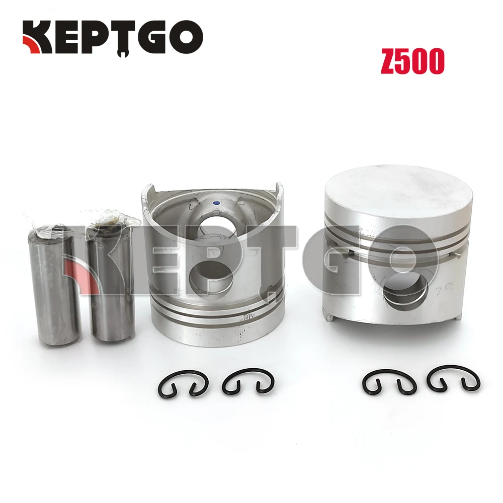 2 set Z500 ZB500 Piston with Piston Ring Kit STD For Kubota Z500