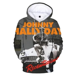 New Johnny Hallyday Hoodies France Rock Singer 3D Printed Sweatshirt Men Women Casual Hoodie Oversized Hip Hop Pullovers Coat