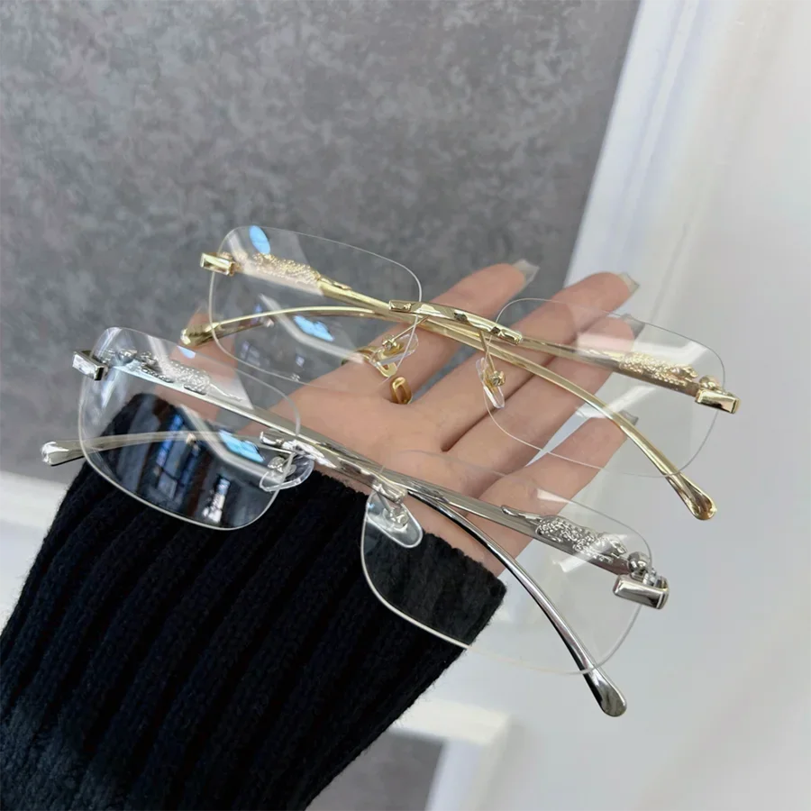 Fashion Retro Square Glasses Women Men Rectangle Vintage Eyeglasses Frame Male Clear Lens Mirror Outdoor Transparent Lens Gafas