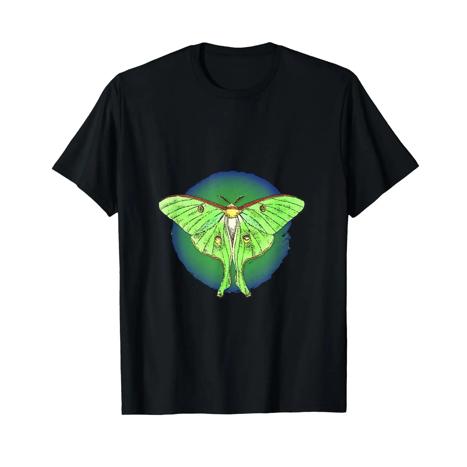 Luna Moth flying insects T Shirt vintage Washed fashion Soft Comfortable Versatile Unisex streetwear Breathable Casual