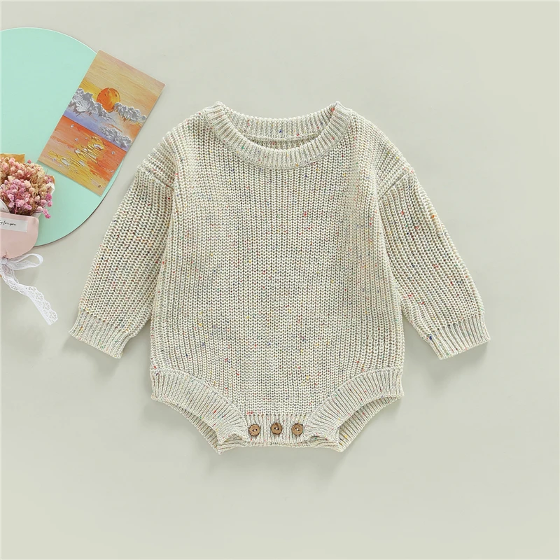 Baby Rompers Cotton Knit Clothes Newborn Infants Playsuits Boys and Girls Sweater Jumpsuits Toddler Autumn Winter Clothing