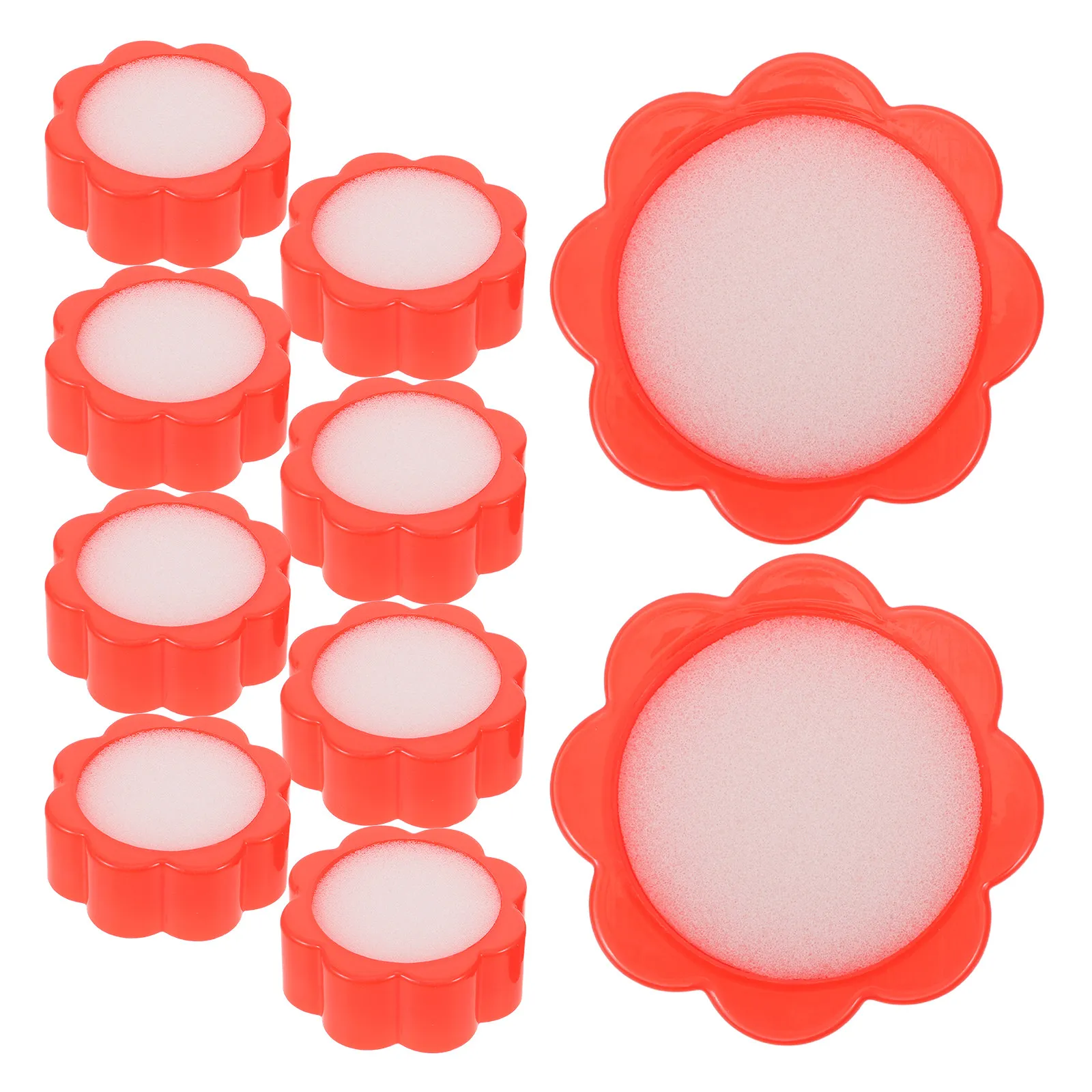 

10Pcs Finger Moistener Efficient Flower Shape Damper Sponge Ideal for Money Counting Cash Sorting Bank Teller Desk Accessories