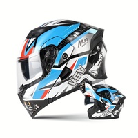 VGV 90 Motorcycle helmet flip-up helmet double lens four seasons motorcycle half full helmet men and women helmet