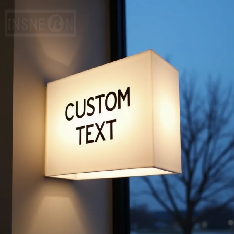 Waterproof Custom Acrylic LED Light Box Outdoor Business Sign Double Sided Storefront Signage with Wall Mounting Kit