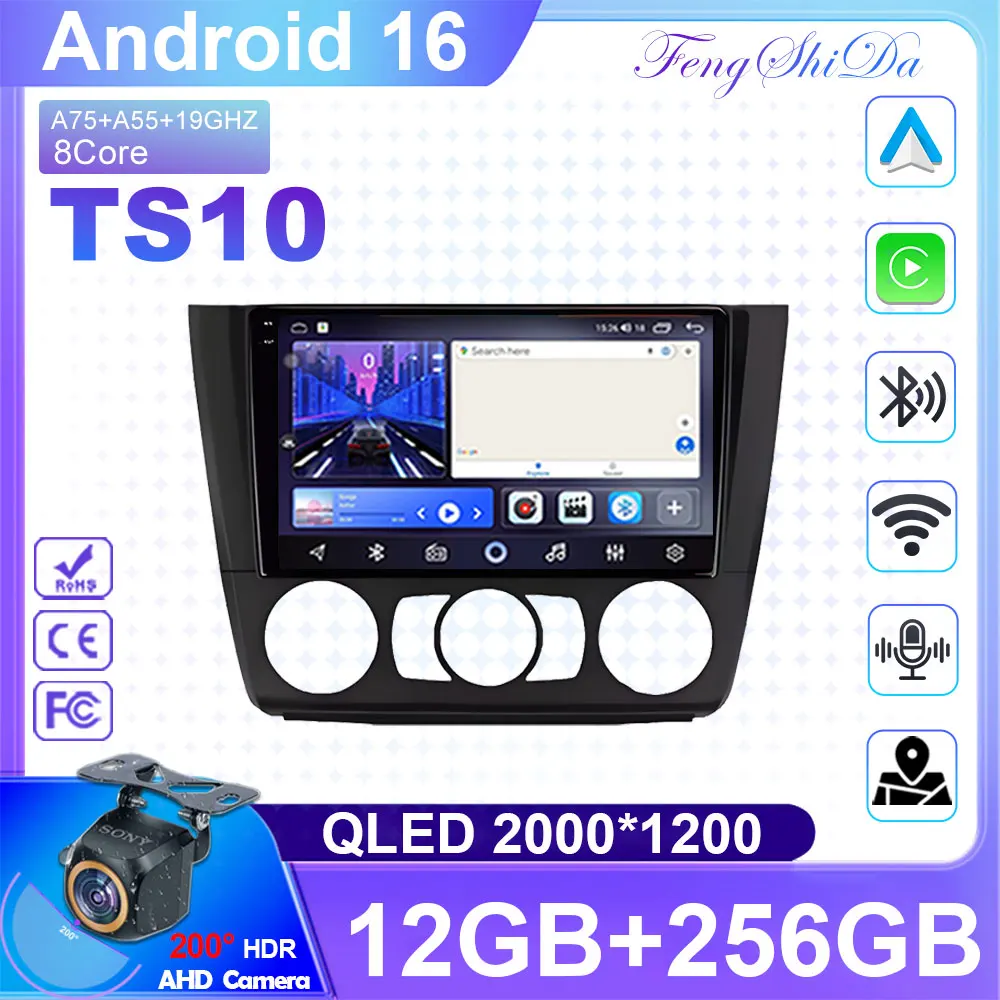 

Head Unit For BMW 1 Series E81 E82 E87 E88 2004 - 2012 Android 16 Multimedia BT Player Stereo Car Radio 4G