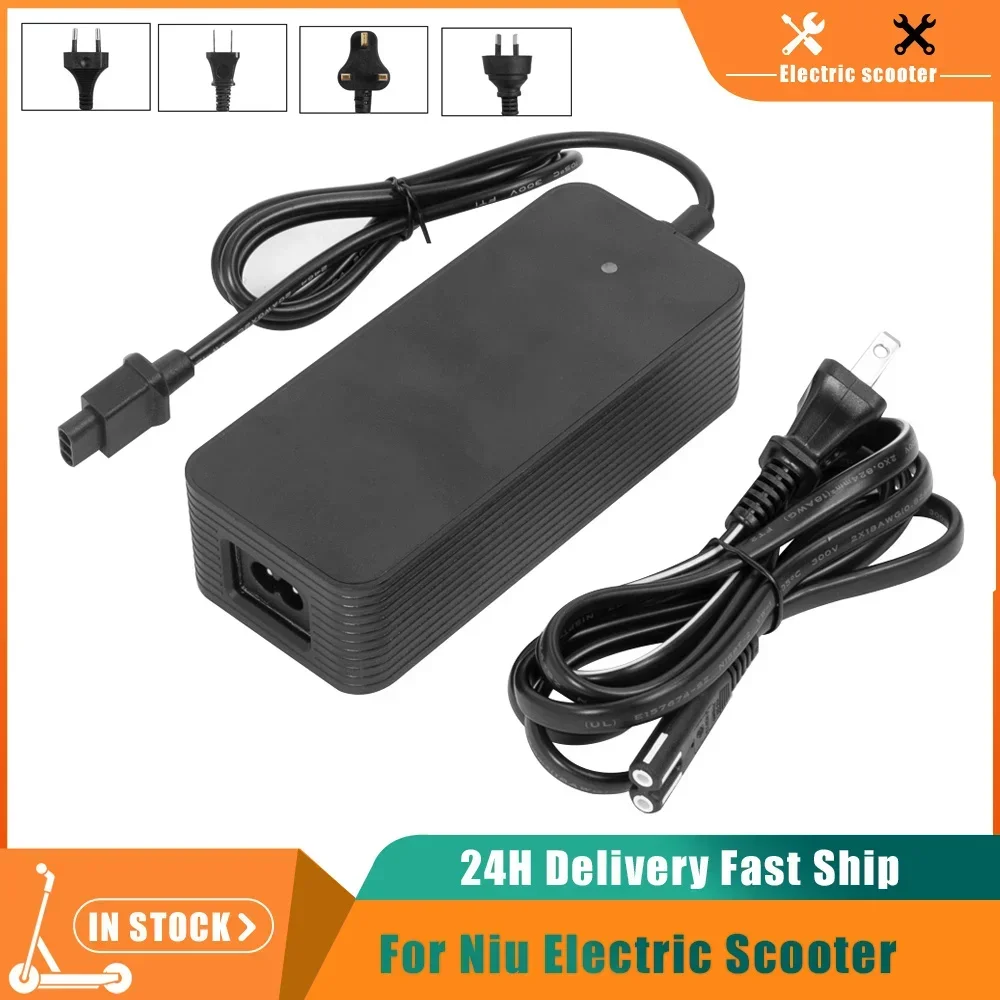 

Battery Charger 53.5V 2A for NIU KQi Air/KQi3/KQi3 Pro/KQi3 Max/KQi3 Sport/KQi2/KQi2 Pro Electric Scooter Charging Adapter Part