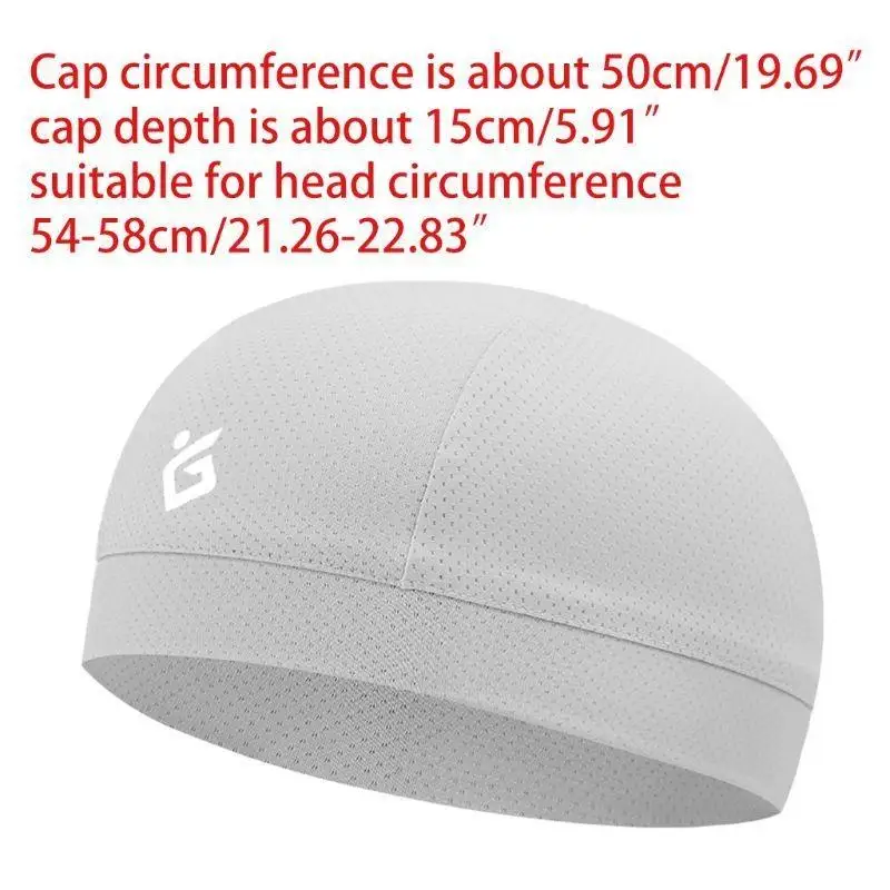 652F Подкладка для шлема с черепом для унисекс, дышащая сетчатая шапка-бини для езды на велосипеде и бега