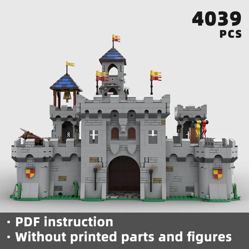 Building Bricks Lion Warrior Castle Technology Modular Blocks Gifts Christmas Toys DIY Sets Assembly Medieval Fortress Model Moc