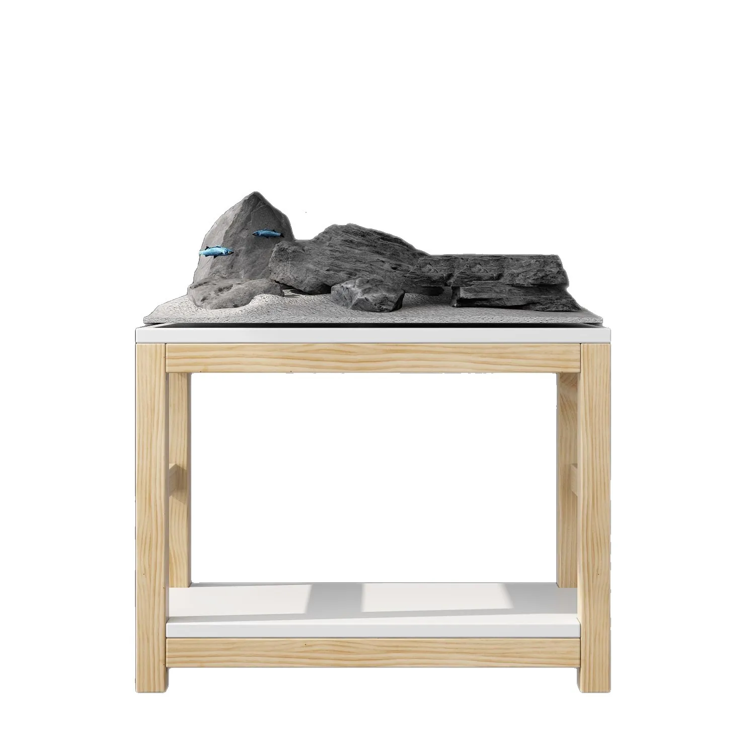 

Fish tank frame, living room double-layer solid wood household load-bearing base, chassis