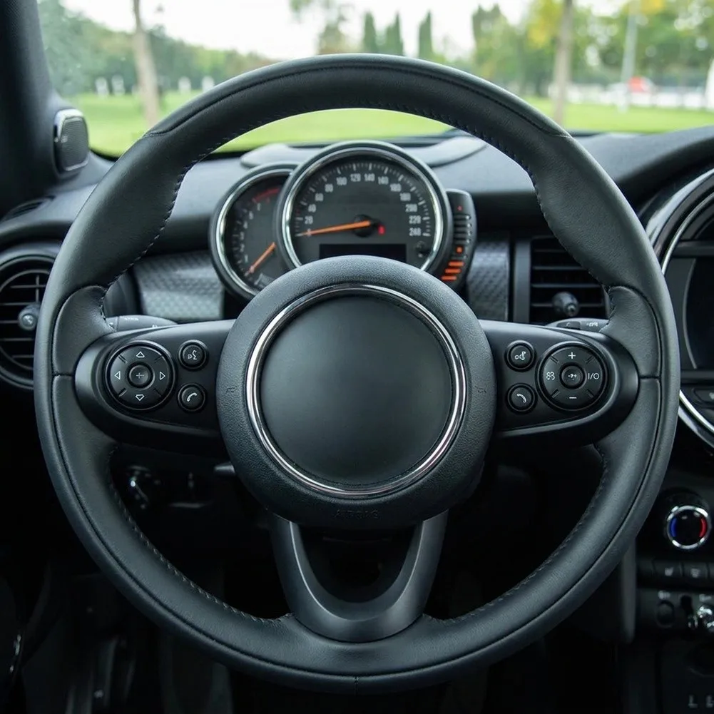Steering Wheel Volume Control Button Replacement Cover with Integrated Lower Cover for Mini Cooper R55 R56 R57 R58 R59 R60 R61