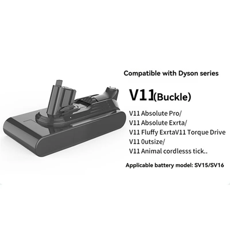 

SOFT-Replace V11 Battery Adapter 6.0Ah 25.2V For Dyson V11 Absolute Pro/ Exrta/Torque Drive/Outsize/Animal Cordlesss Tick