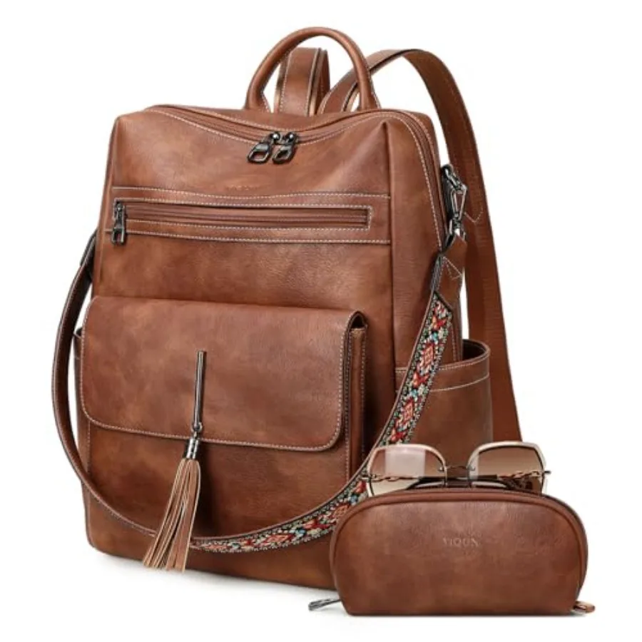 

Рюкзак-сумка из искусственной кожи для женщин, модный дизайнерский рюкзак с кисточками, женская сумка через плечо, большой повседневный рюкзак