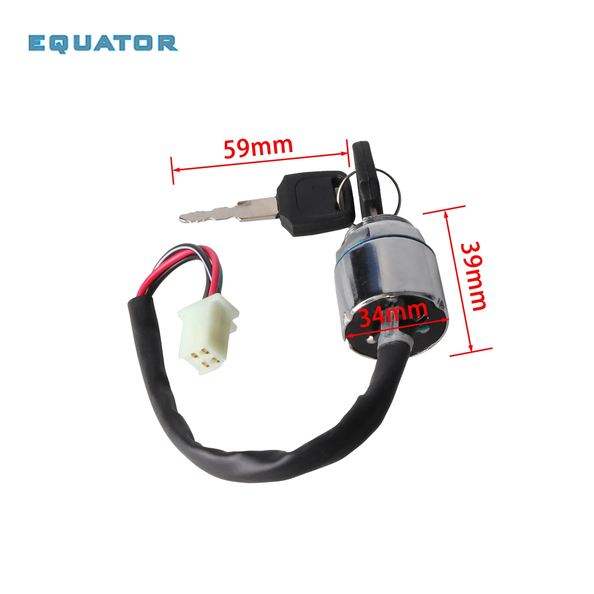 Universal Motorcycle Ignition Switch Waterproof Electric Door Lock Electric Start Motorcycle Ignition Switch