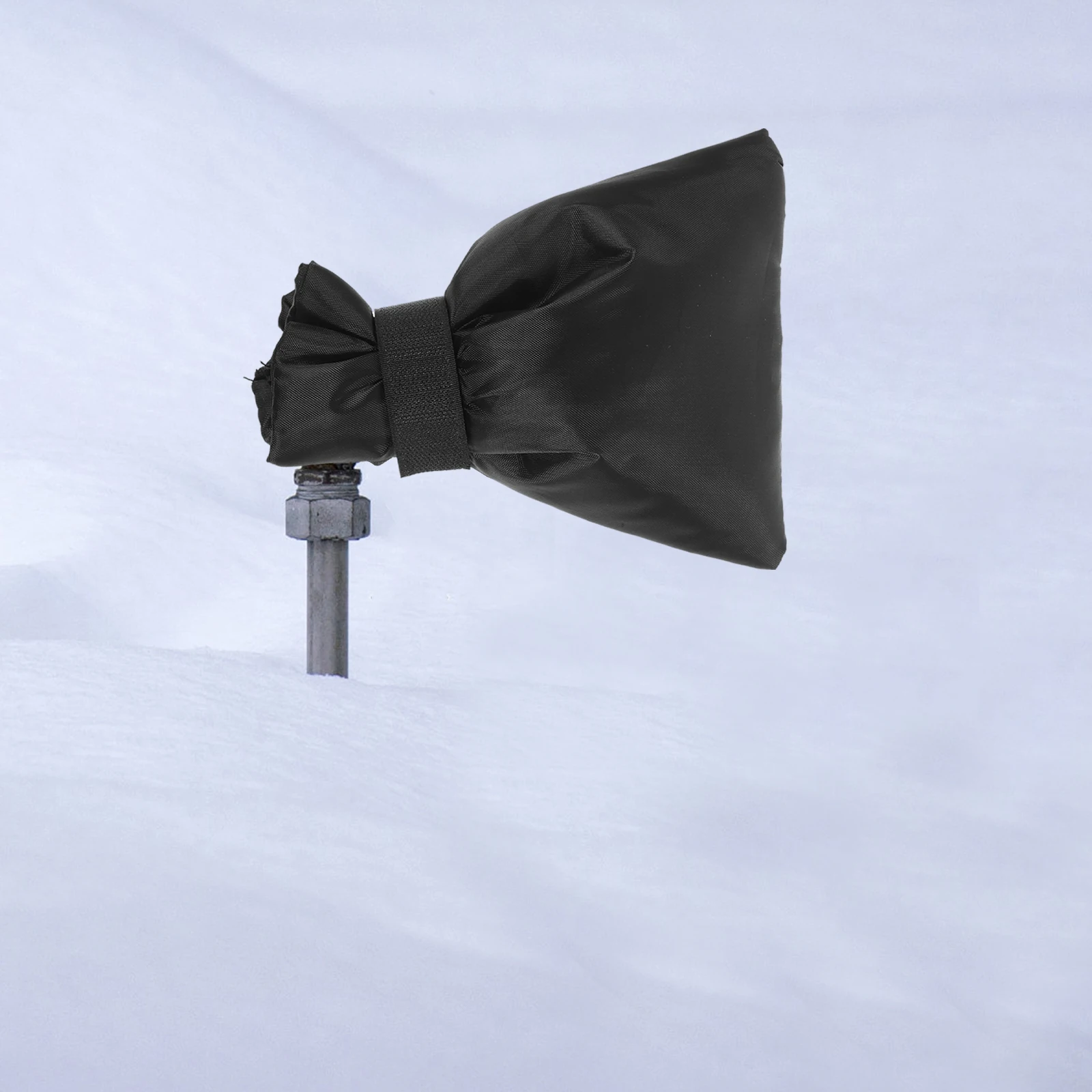 

2pcs Black Winter Faucet Covers Anti-freeze Outdoor Water Hose Protector Durable Insulated Spigot Guard For Cold Season