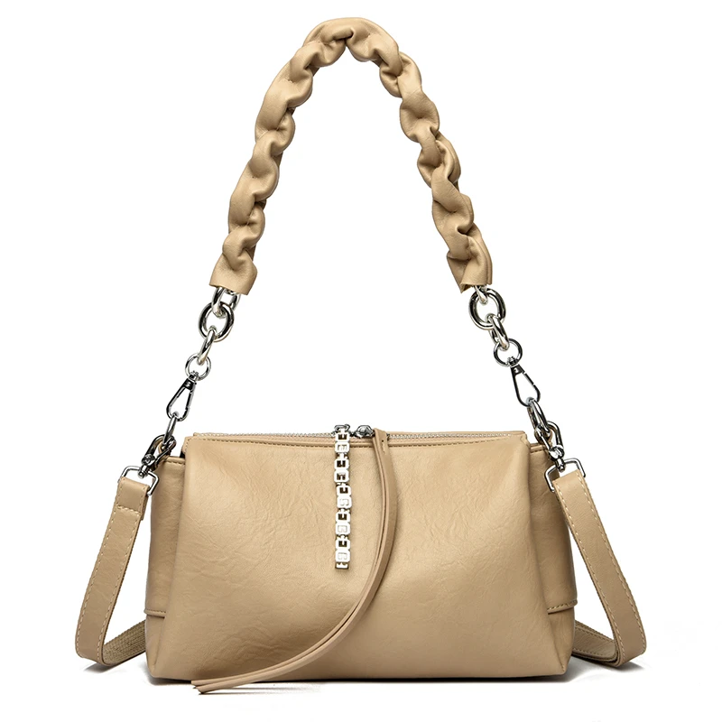 

Fashion Soft Leather Women Tote Bags Luxury Women Shoulder Crossbody Bag Luxury Female Handbag High Quality Ladies Messenger Sac