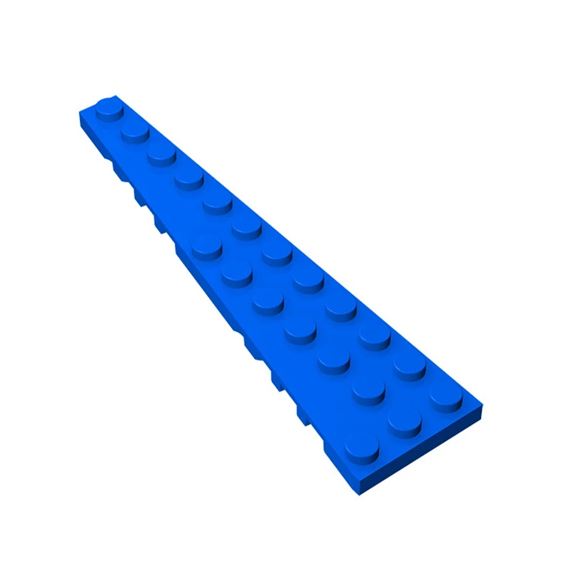 Gobricks 10PCS 47397 Wedge Plate 12 x 3 LeftBuilding Blocks Parts  MOC DIY Education Build Educational Toys  Brick For Children