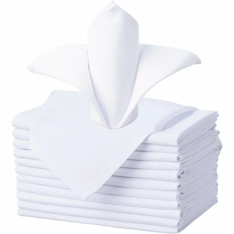 

plain white napkin 45cm*45cm