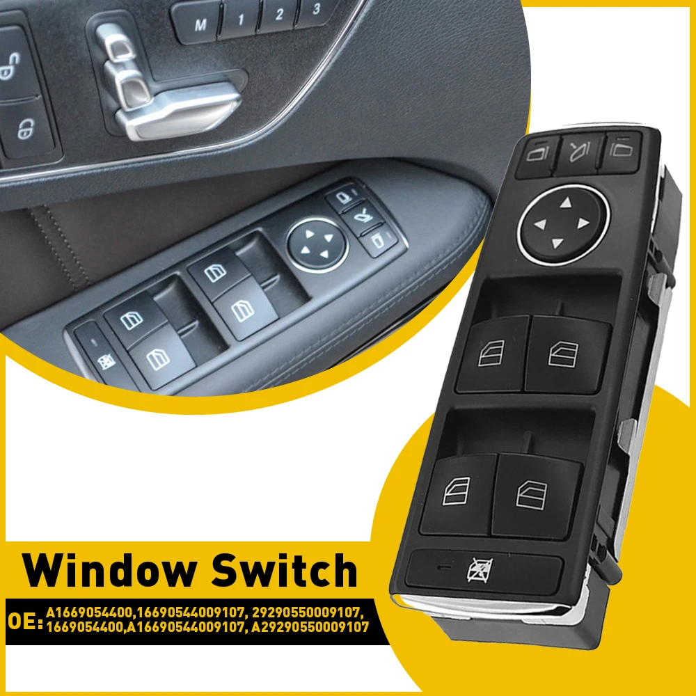 Master Power Window Control Switch For 2013 2014 2015 Mercedes ML550 G500 G63 G65 AMG B250 CLA200 CLA250 G500 Car Accessories