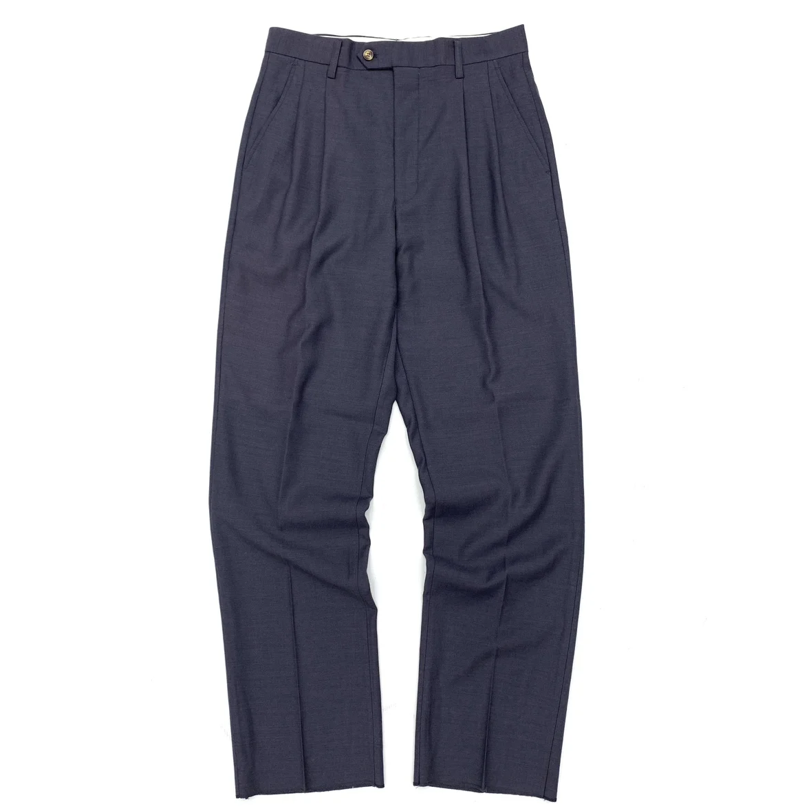 

American Old Money Style Wool-blend Casual Long Trousers for Men Japanese Retro Loose Straight Wide-leg Dad Pants Women 40 42