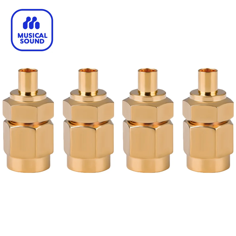 Musical Sound 4 Pieces SMA Female to RP-SMA Male RF Coaxial Coax Adapter Connector Kit RF Coax Adapter Kit for WiFi Antenna Coax