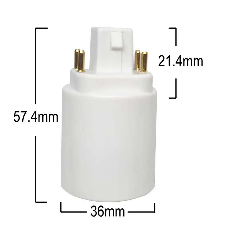 5PCS G24 Lamp Holder Converter E27 G24 Base Converter to E27 Base Lamp Holder 2-pin 4-pin  Long  Pin Short Pin