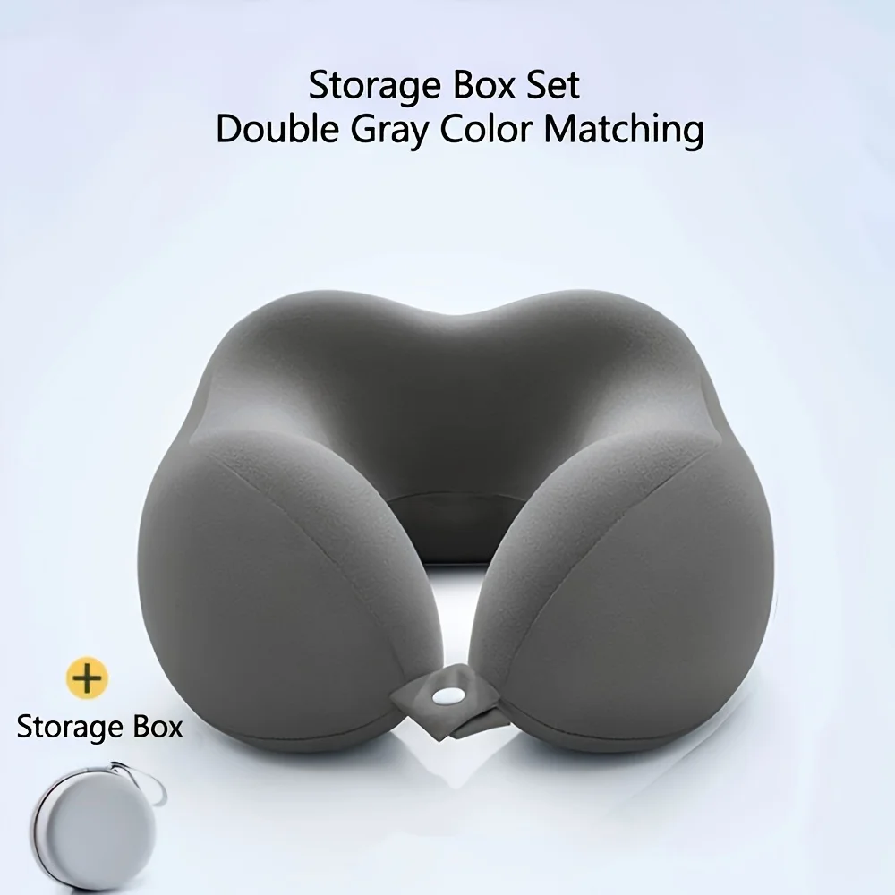 Ergonomic U-Shaped Neck Pillow with Storage Bag - Memory Foam Travel Pillow with Slow Rebound Technology, Machine Washable Cover - view 5