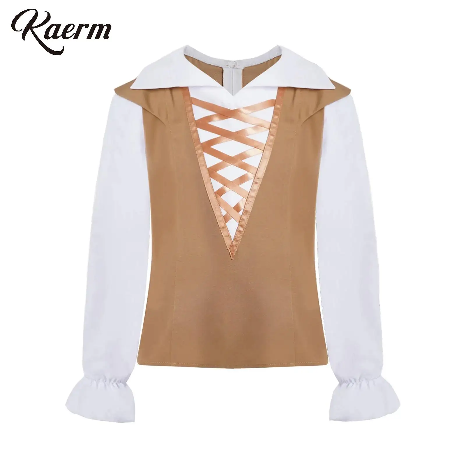 

Детские топы для балета и танцев для мальчиков, детская рубашка с длинными рукавами спереди, крест-накрест, современная танцевальная рубашка с цветными блоками, лоскутная танцевальная одежда, сценический топ