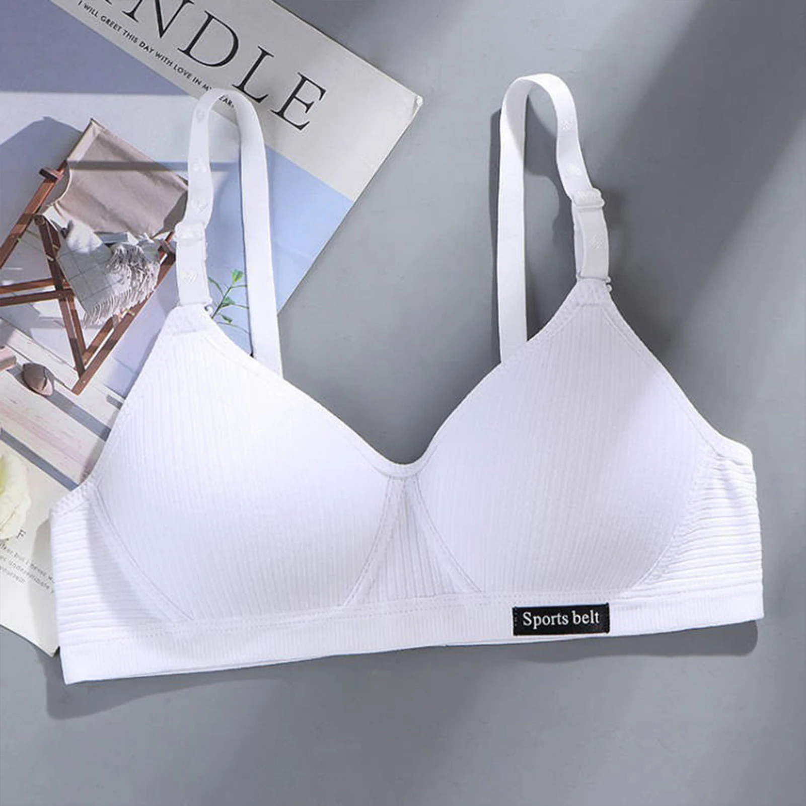 Women's Wireless Seamless Bra Super Soft Wireless Lightly Lined Comfort Bra for Women Girls Daily Wear