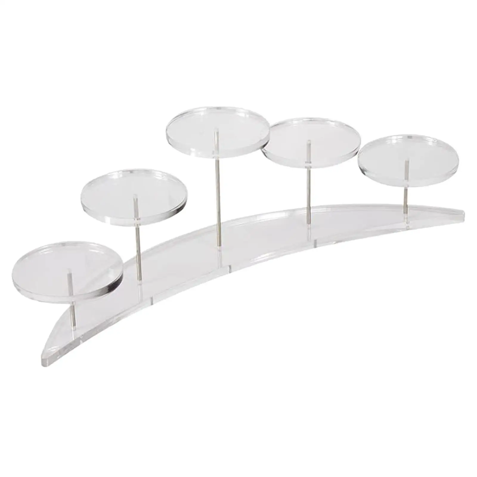 Half Moon Server Cupcake Dessert Stand for Baby Shower Party Christmas