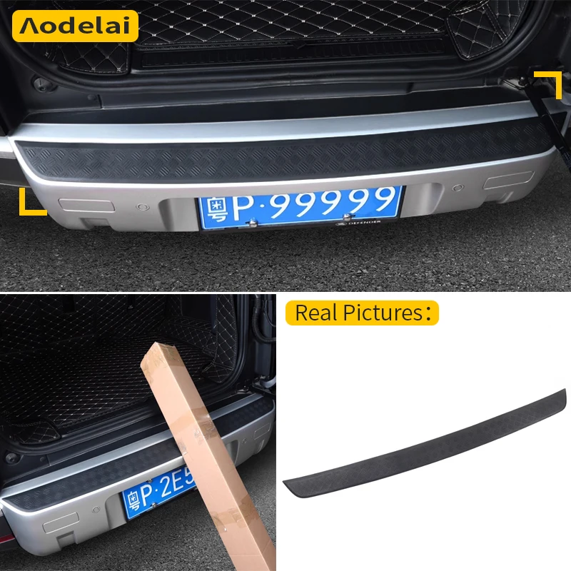 

1 шт., внешняя защитная пластина заднего бампера из АБС-пластика, защитная накладка, для Land Rover Defender 90 110 130 2020-2025, автомобильные аксессуары