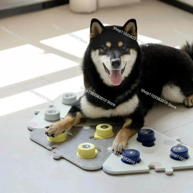 Recordable Pet Talking Buttons, Dog Communication Training Aid & Interactive Puzzle Toy