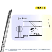 5PcsT12-KR Soldering Iron Tips BitT12-KR Lead-Free Electronic tin welder tips