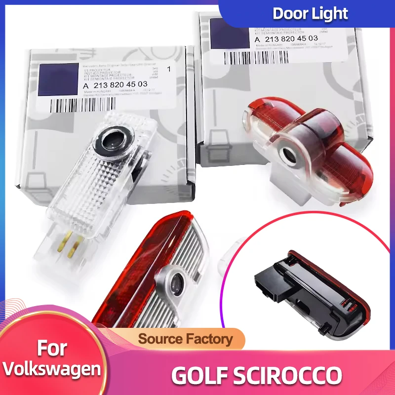 

2026 НОВЫЙ ГОРЯЧИЙ Для VOLKSWAGEN VW Подстаканники 2 шт. Автомобильная дверная эмблема Светодиодная лампа Добро пожалования Лазерный проектор для Volkswagen Golf Shar