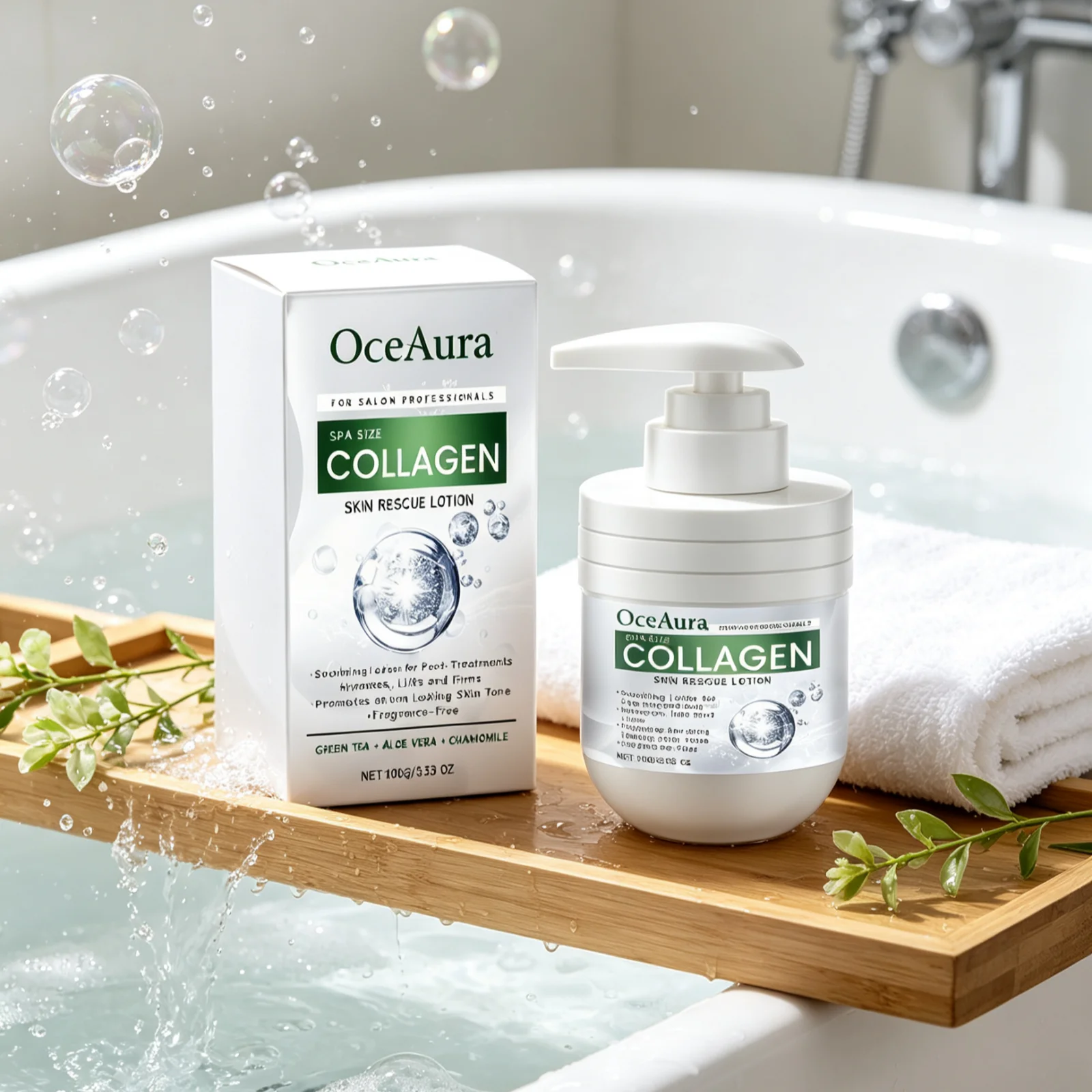 Oceaura Collagen Body Lotion Dry Rough Skin Repair Keratosis Pilaris Treatment Nourishing Smoothing Brightening Body Lotion 100g