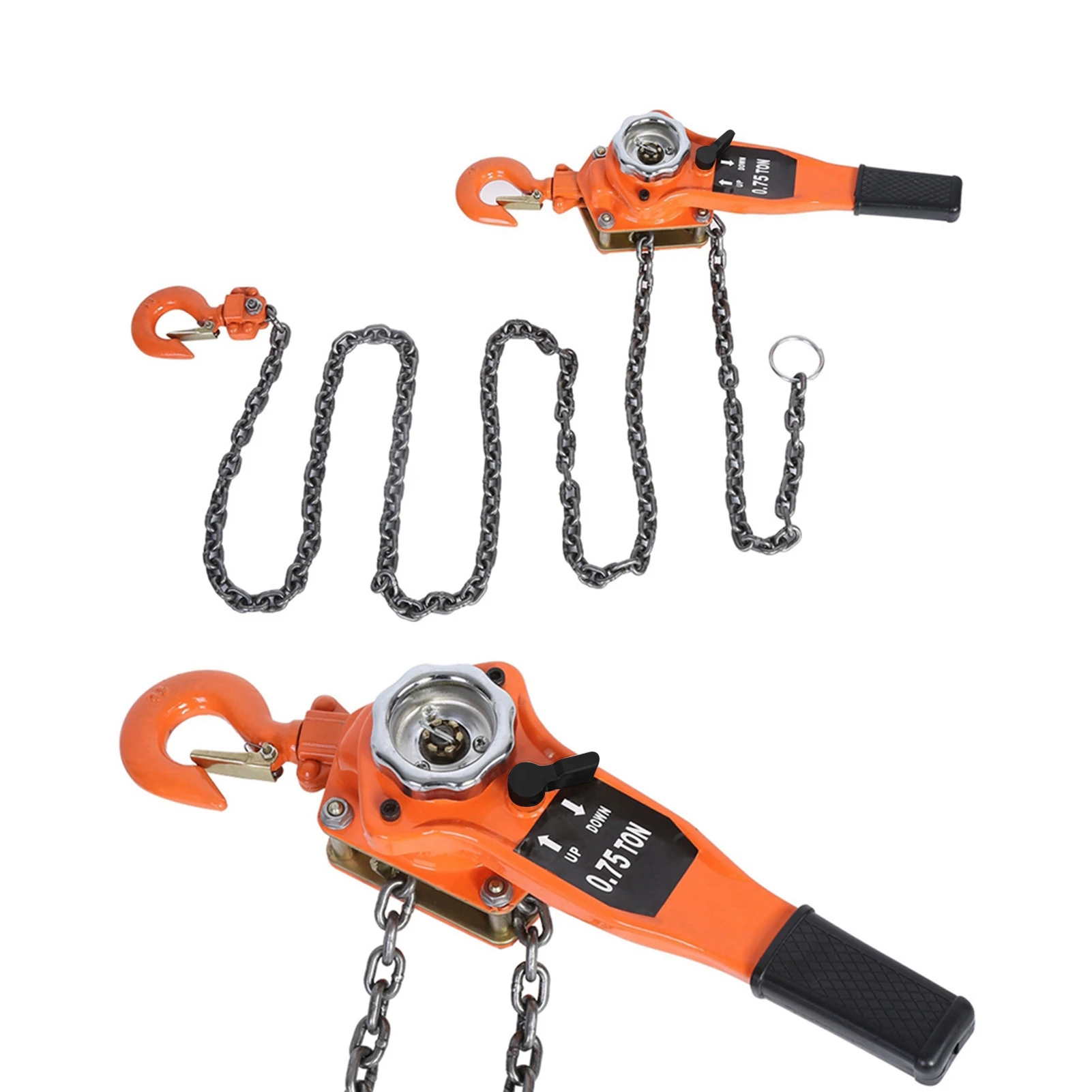 0.75t Orange Color Chain Block Hoist Ratchet Hoist Ratchet Lever Pulley Lifting 3meters Pulley Hoist Pulley Lifting Chain Block