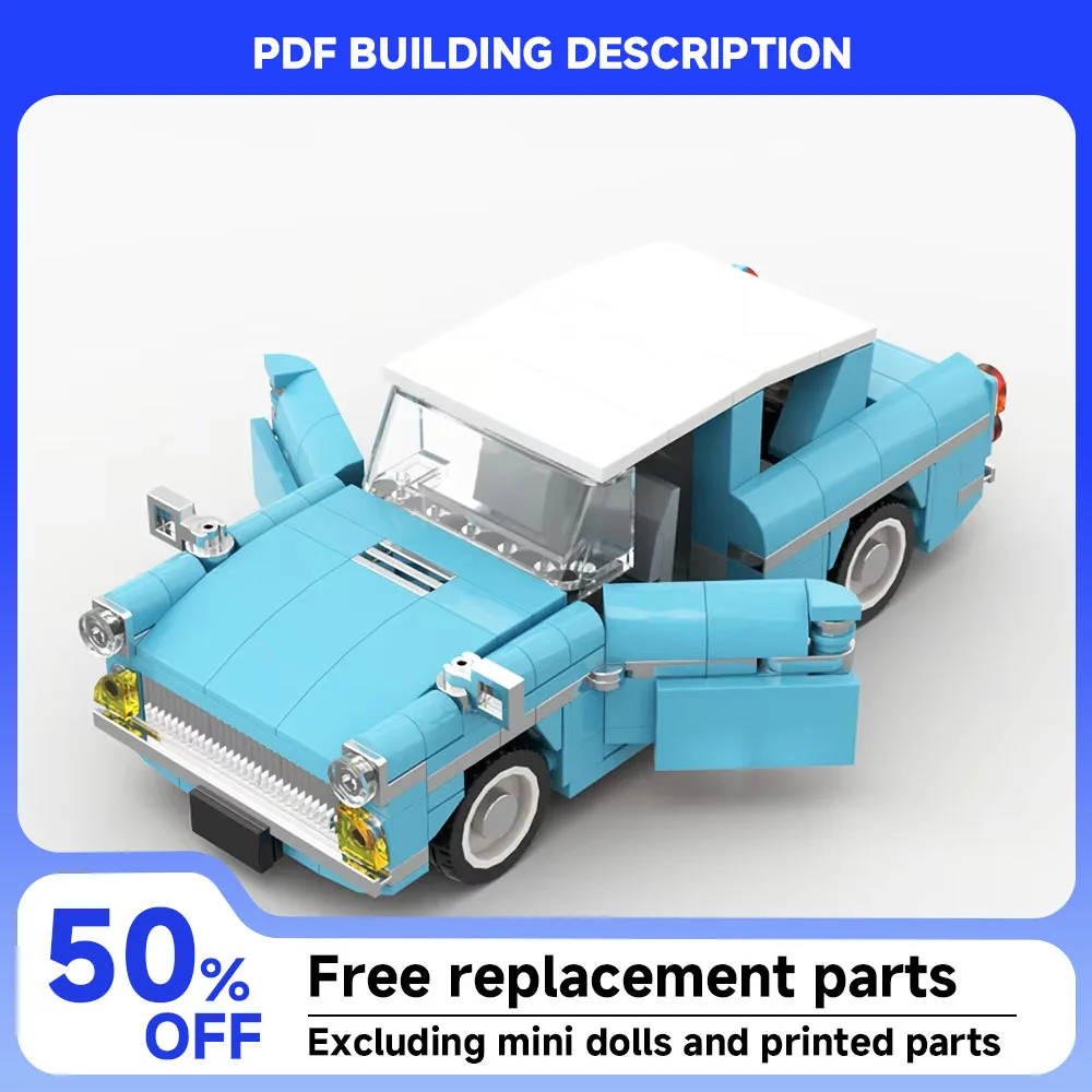

322 PCS MOC Weasley's Flying Anglia Famous Brand Car Model Building Blocks Technology Racing Creative Children's Toy Gift