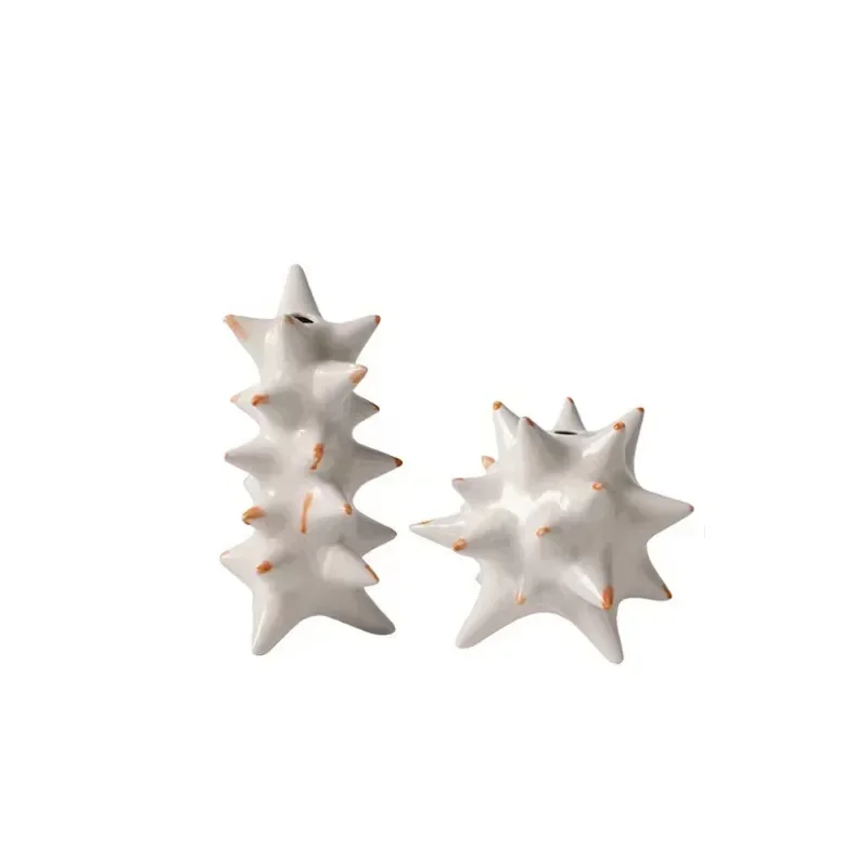 Simple Nordic style creative ceramic vase home model room B & B dining table soft decoration ornament