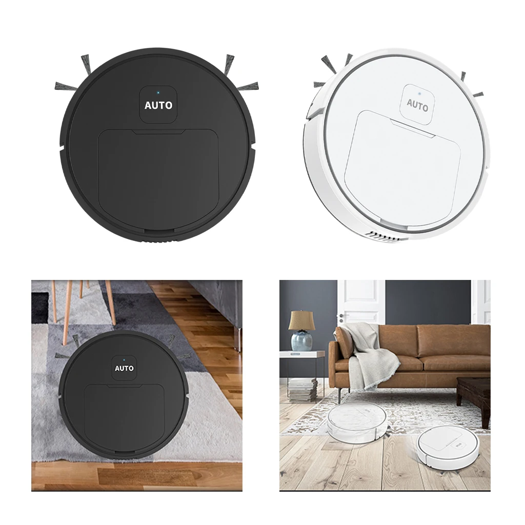 Robot Vacuum Small Home Appliance USB Charging Suction Floor Sweeper for