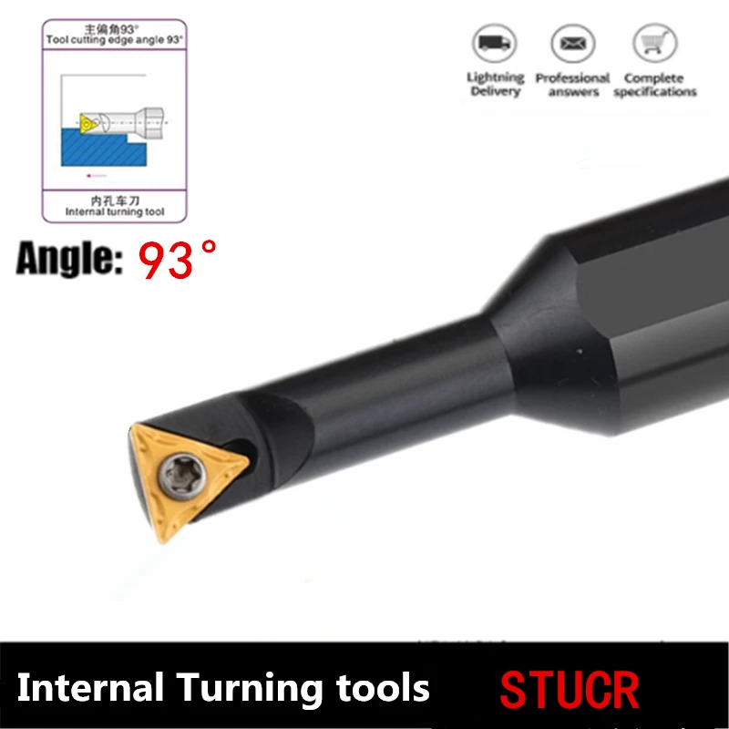 1Pcs S08K-STUCR09-A12 S10M-STUCR11-A16 S12M-STUCR11-A16 Boring Bar CNC Lathe Cutter Cutting Tool Parts For TCMT09/TCMT11