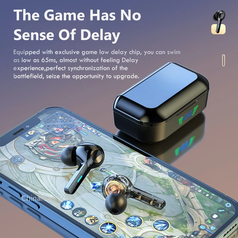 TWS bezprzewodowe słuchawki Bluetooth 5.0 LED etui z funkcją ładowania słuchawki bezprzewodowe radio z głębokim basem sportowe wodoodporne słuchawki z mikrofonem