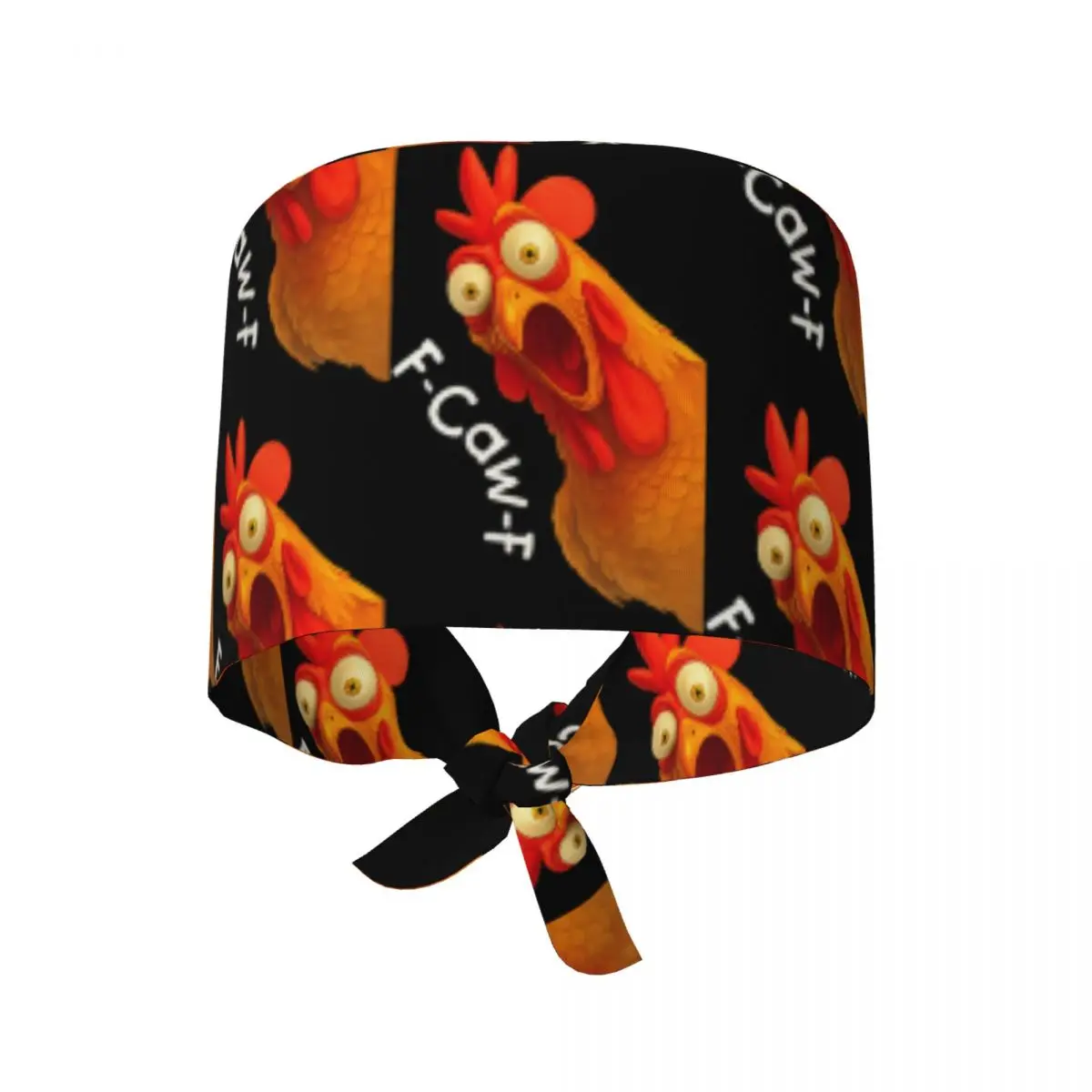 Work Scrubs Hat F-Caw-F Chicken Nursing Hats For Men Women Bandage Tie Back Working Caps Soft Comfy Graphic Medical Cap
