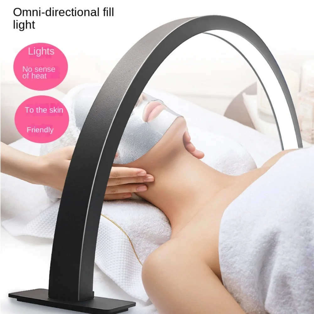 Dimmable U-shaped Nail Lamp 3 Light Color 180-degree illumination Half Moon Nail Light Eye Protect Multi-functional