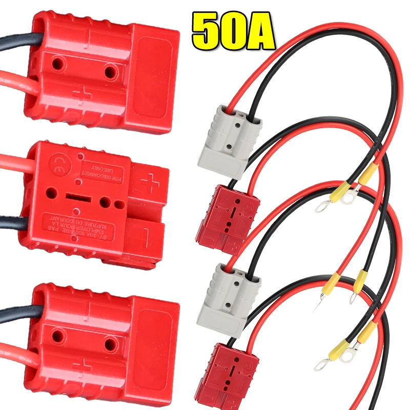 

50A Cable Connector Forklift Battery Charging Plug Suitable Car Accessories for Warehouse Forklifts and Large Electric Equipment
