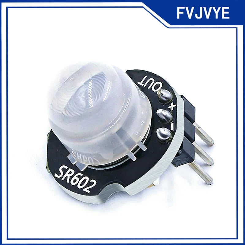 1/2/5pcs SR602 MINI Motion Sensor Detector Module Pyroelectric Infrared PIR Kit Sensory Switch Bracket for Arduino Diy With Lens