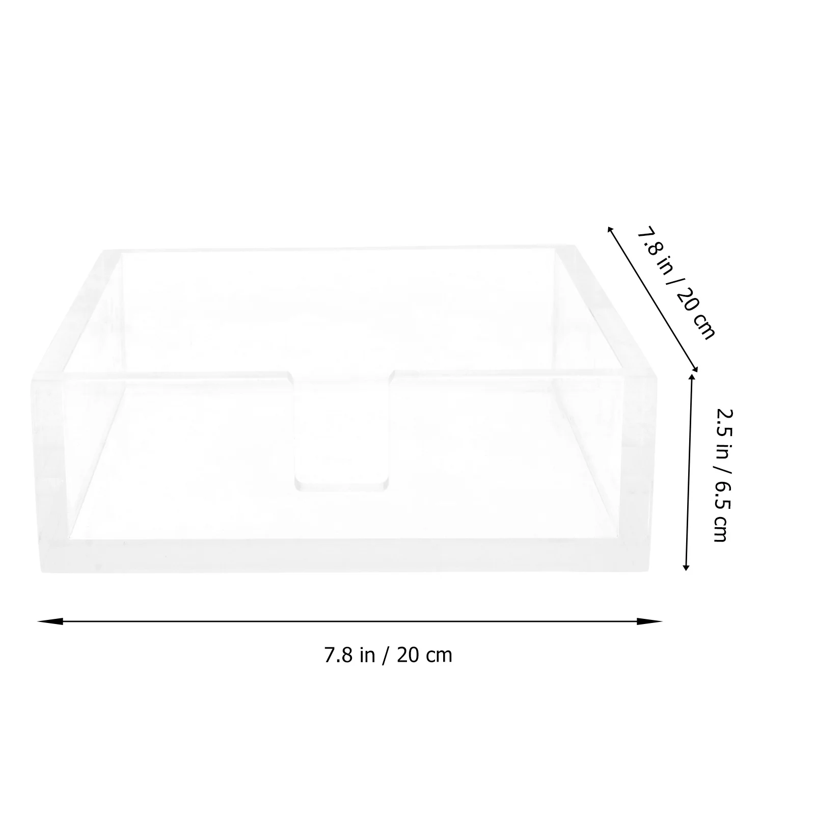 

1Pcs Acrylic Napkin Organizer Smooth Surface Comfortable Touch for Dinner Cocktail Party Home Decoration Napkin Holder