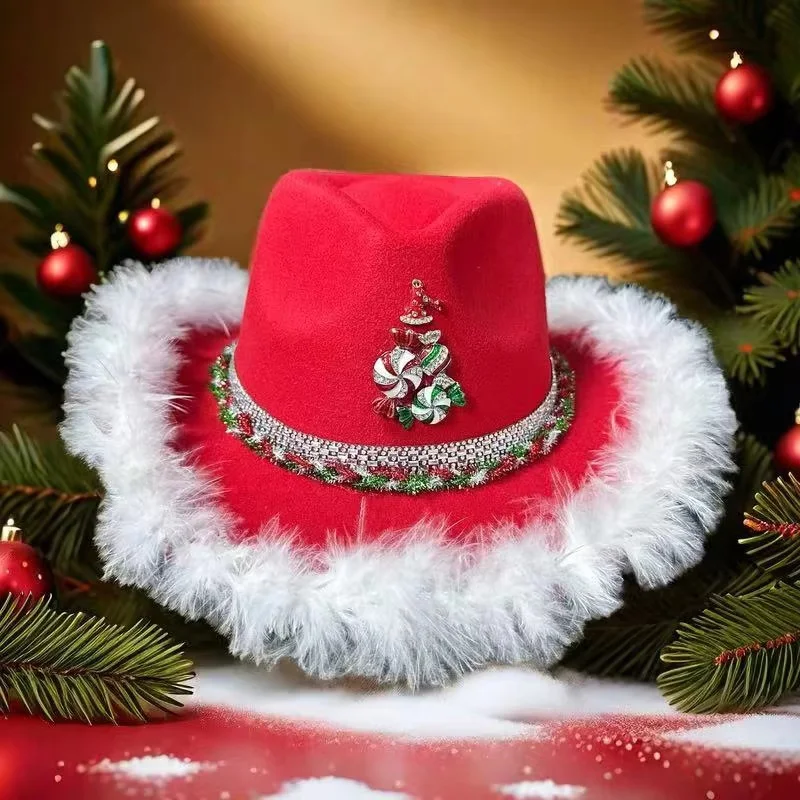 

HongLuan Sombrero Ковбойская шляпа со стразами для ковбойской вечеринки, ковбойские шляпы, праздничные аксессуары, украшения для вечеринки в стиле пастушки