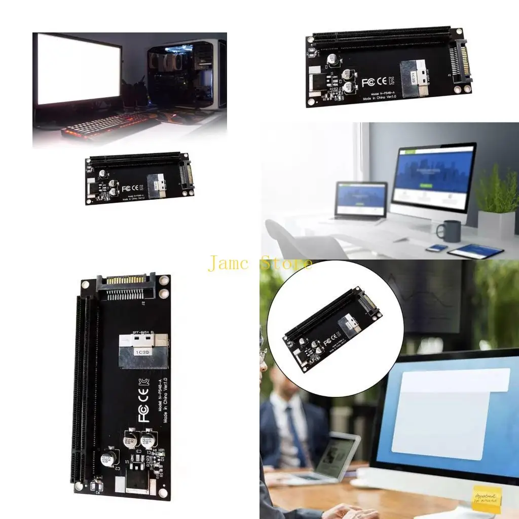 

LX0B Высокоскоростной адаптер SFF8654 8i для PCIe x16 Карта расширения для игр на ПК