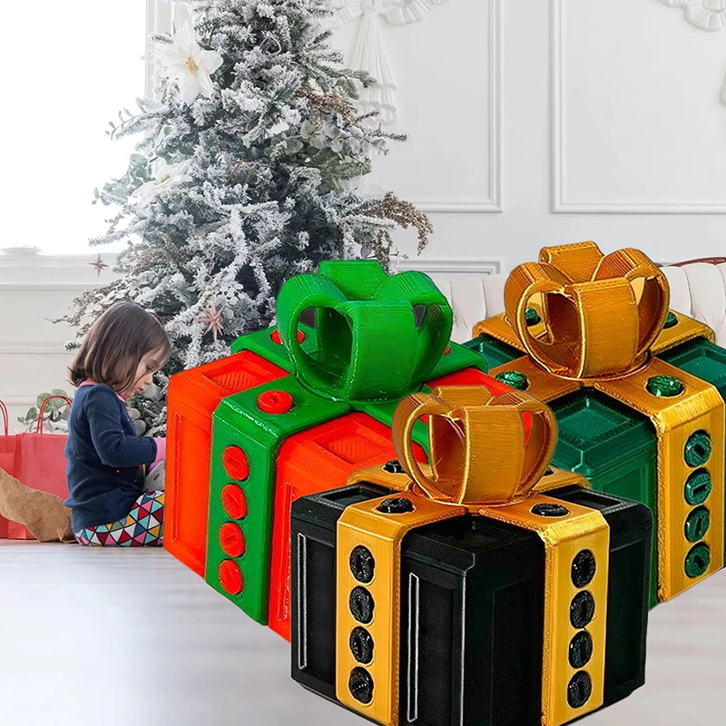 น่ารําคาญของขวัญกล่องสกรูขนาดใหญ่ที่น่ารําคาญของขวัญกล่อง Prank สกรูกล่อง 3D พิมพ์ของขวัญวันวาเลนไทน์กล่องเงินการ์ดคอนเทนเนอร์