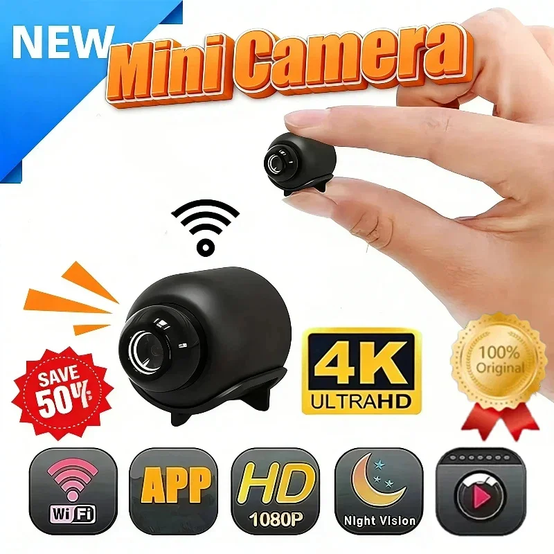 Mini 1080p HD Smart Camera Wireless Surveillance Security Video Cam Night Vision Motion Detect Camcorder Cam Monitor Smart Home