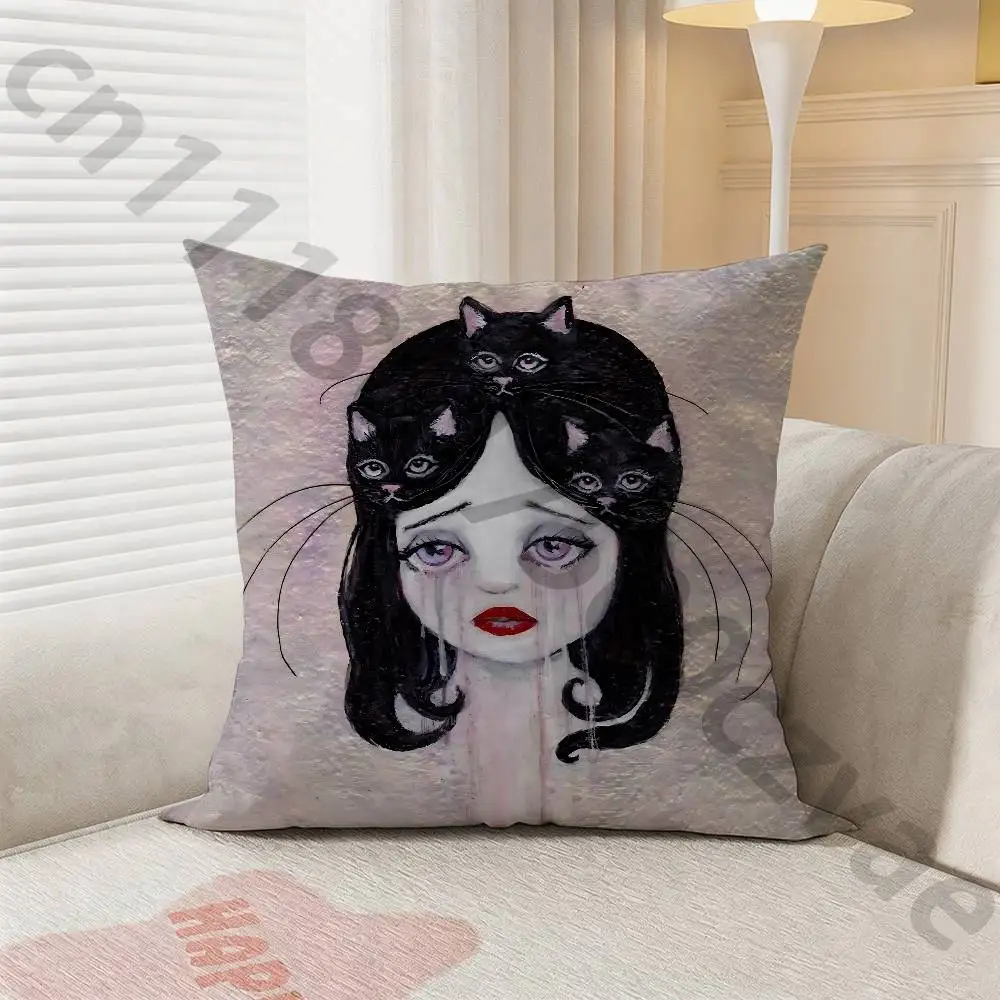 J-Jack Off Jill  pillow cover living room sofa cushion cover bedroom room bed pillow cover home decoration